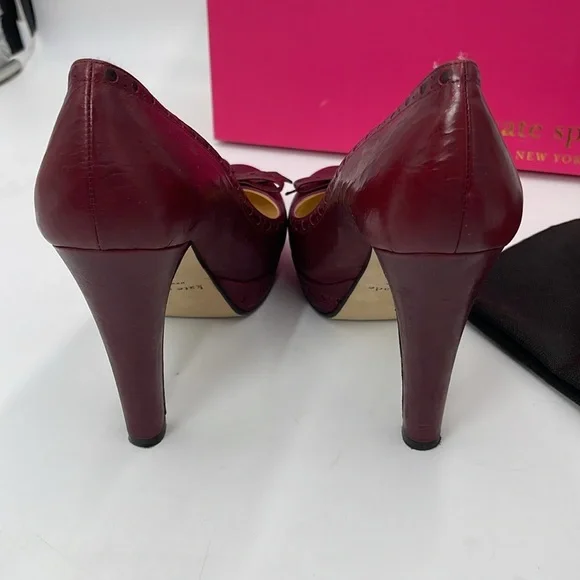 Kate Spade New York Lagoon Burgundy Leather Pumps
Women's Size 8 - Picture 5 of 9